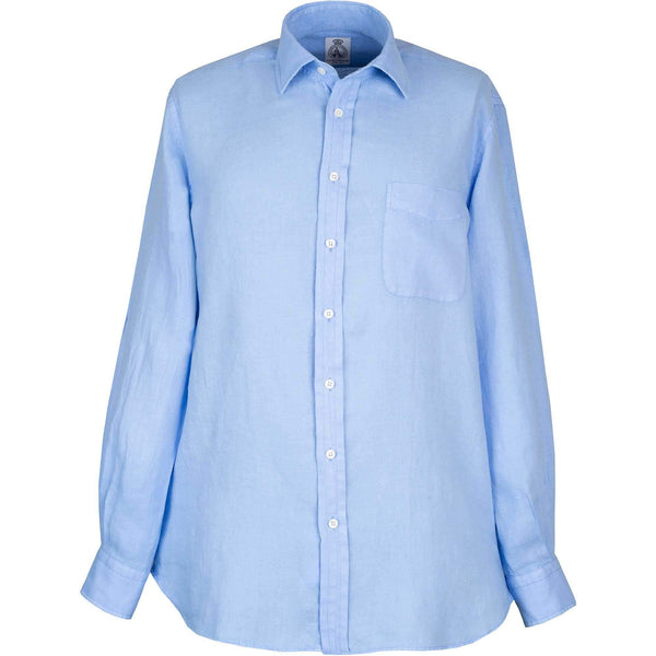 Cornflower Blue Vintage Linen Shirt