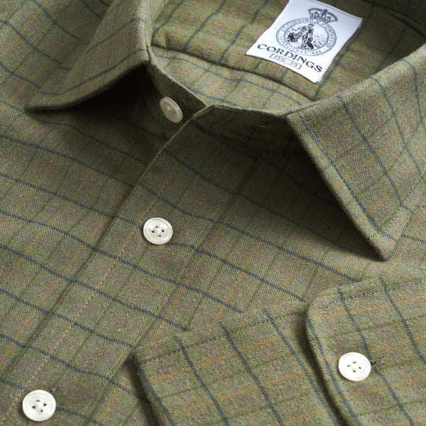 Olive Green Bath Check Shirt