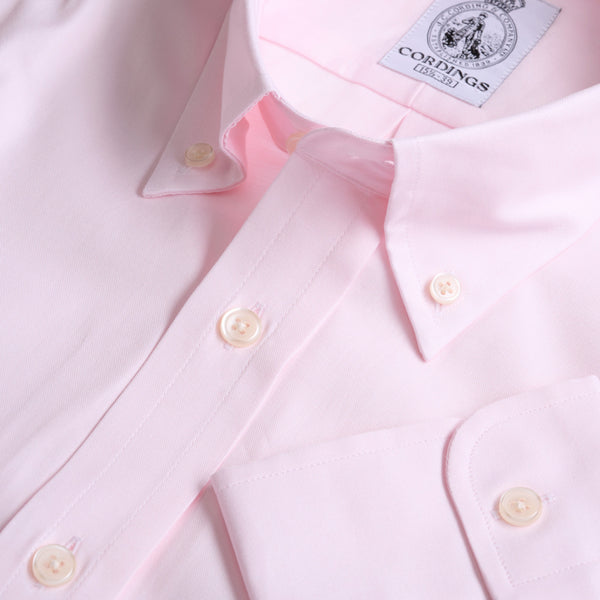 Blush Pink Button Down Chambray Shirt