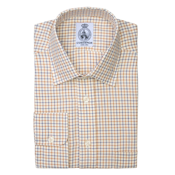 Brown Blue Nelson Tattersall Shirt