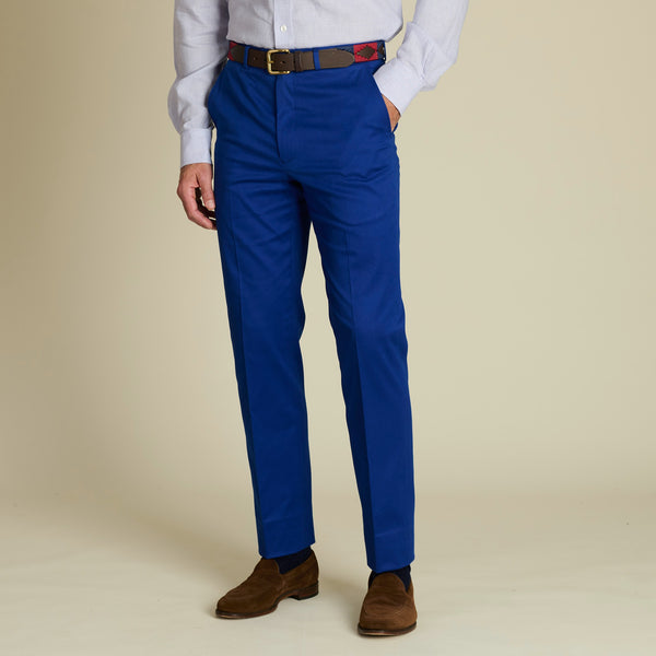 Royal Blue Lightweight Chino Trousers