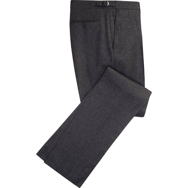 Charcoal 12oz Three Button Flannel Suit