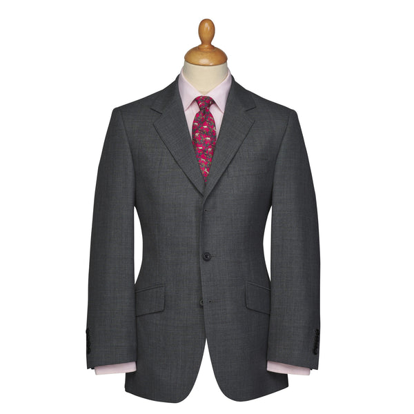 Charcoal 10oz Three Button Sharkskin Suit