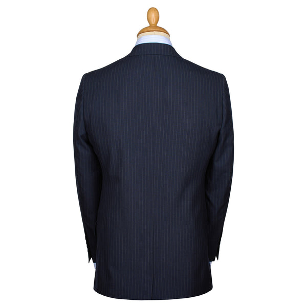 Navy 10oz Charles Pinstripe Three Button Suit