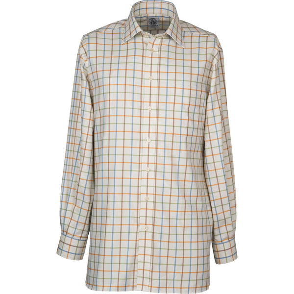 Pale Blue Large Overcheck Tattersall Shirt