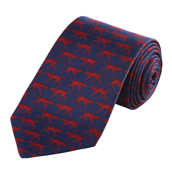Navy & Red Patient Pointer Tie
