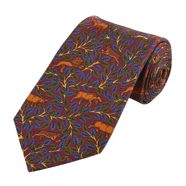 Burgundy Africa 5 Tie