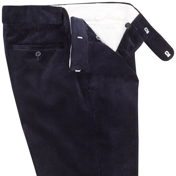 Navy Blue Corduroy Trousers