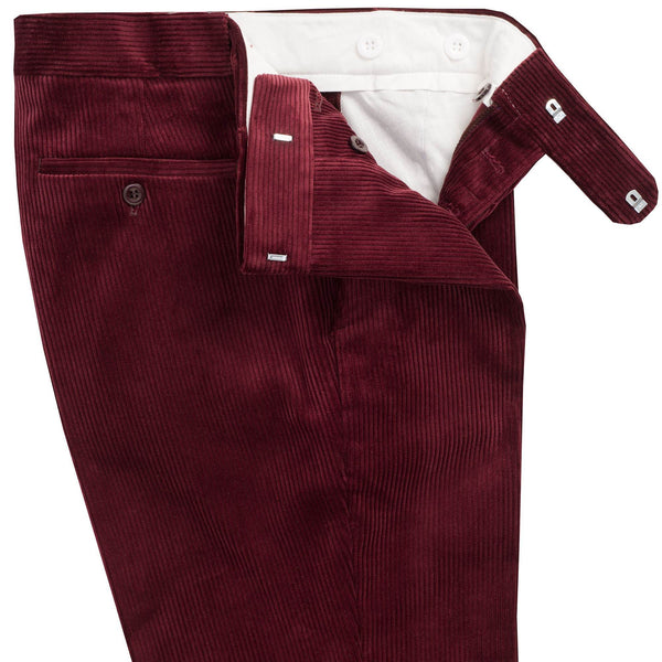 Wine Corduroy Trousers