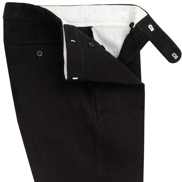 Black Moleskin Men's Trousers
