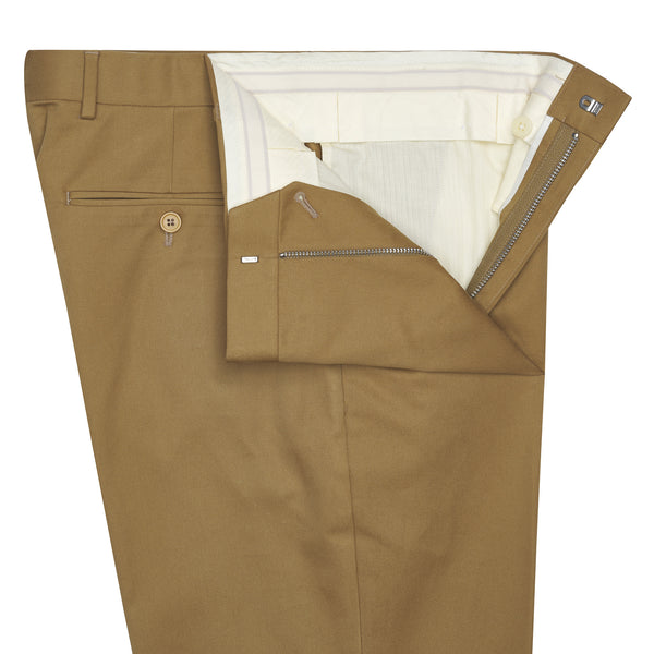 Khaki Zip Fly Chinos