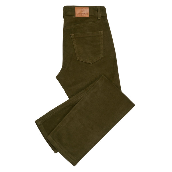 Olive Green Hebden Moleskin Jeans