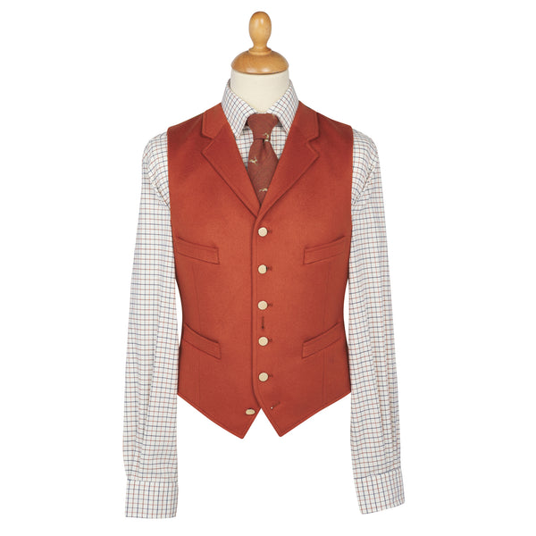 Orange Rust Royal Doeskin Waistcoat