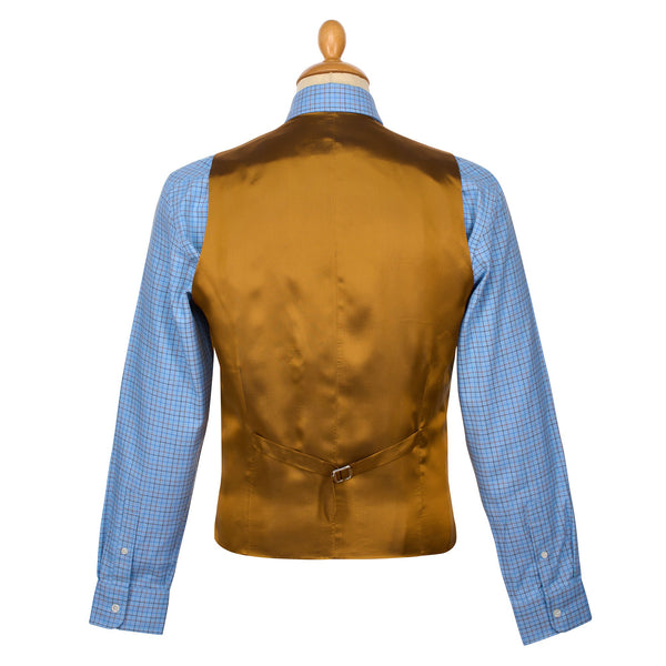 Dark Khaki Thomas Gabardine Waistcoat