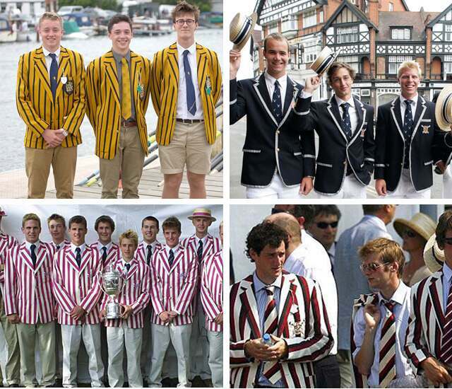 Rowing club blazers at Henley Royal Regatta