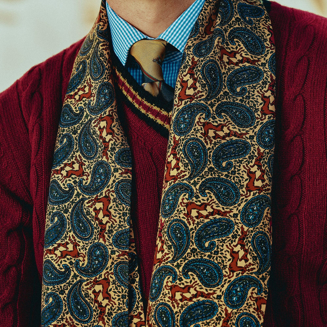 Men's Accessories- Silk Scarves