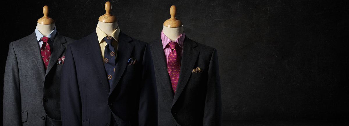 Men's Herringbone & Twill Suits