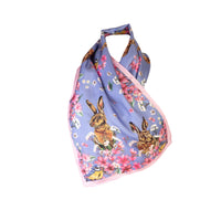Periwinkle Oopsie Daisy Narrow Silk Scarf