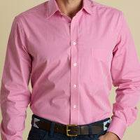 Red Holt Gingham Poplin Shirt