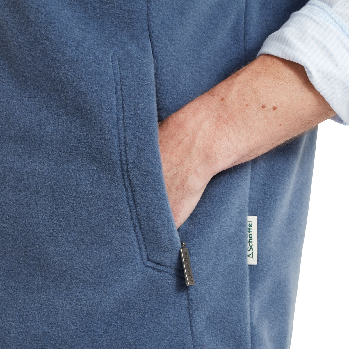 Schöffel Storm Blue Oakham Fleece Gilet