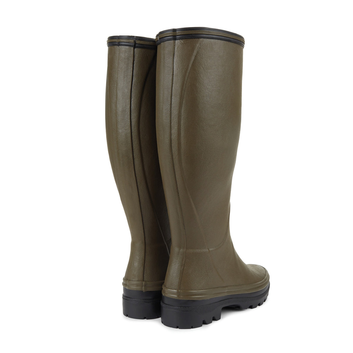 Olive Le Chameau Giverny Lined Boots