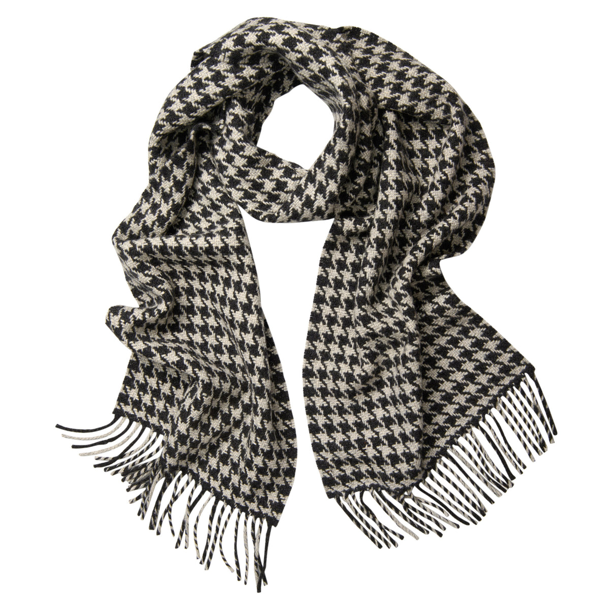 Cashmere Houndstooth Scarf