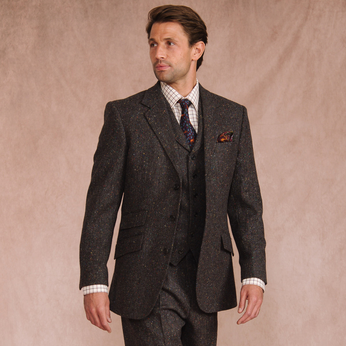 Brown & Grey Ballymore Donegal Jacket