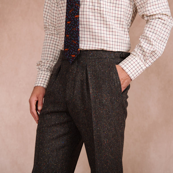 Brown & Grey Ballymore Donegal Trousers