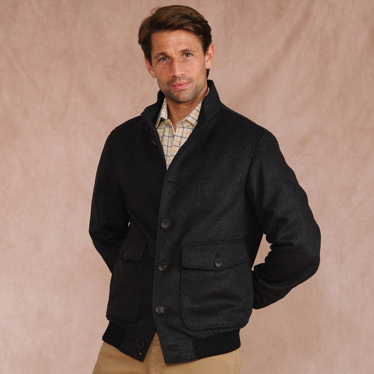 Gunmetal Grey Harold Harrington Jacket