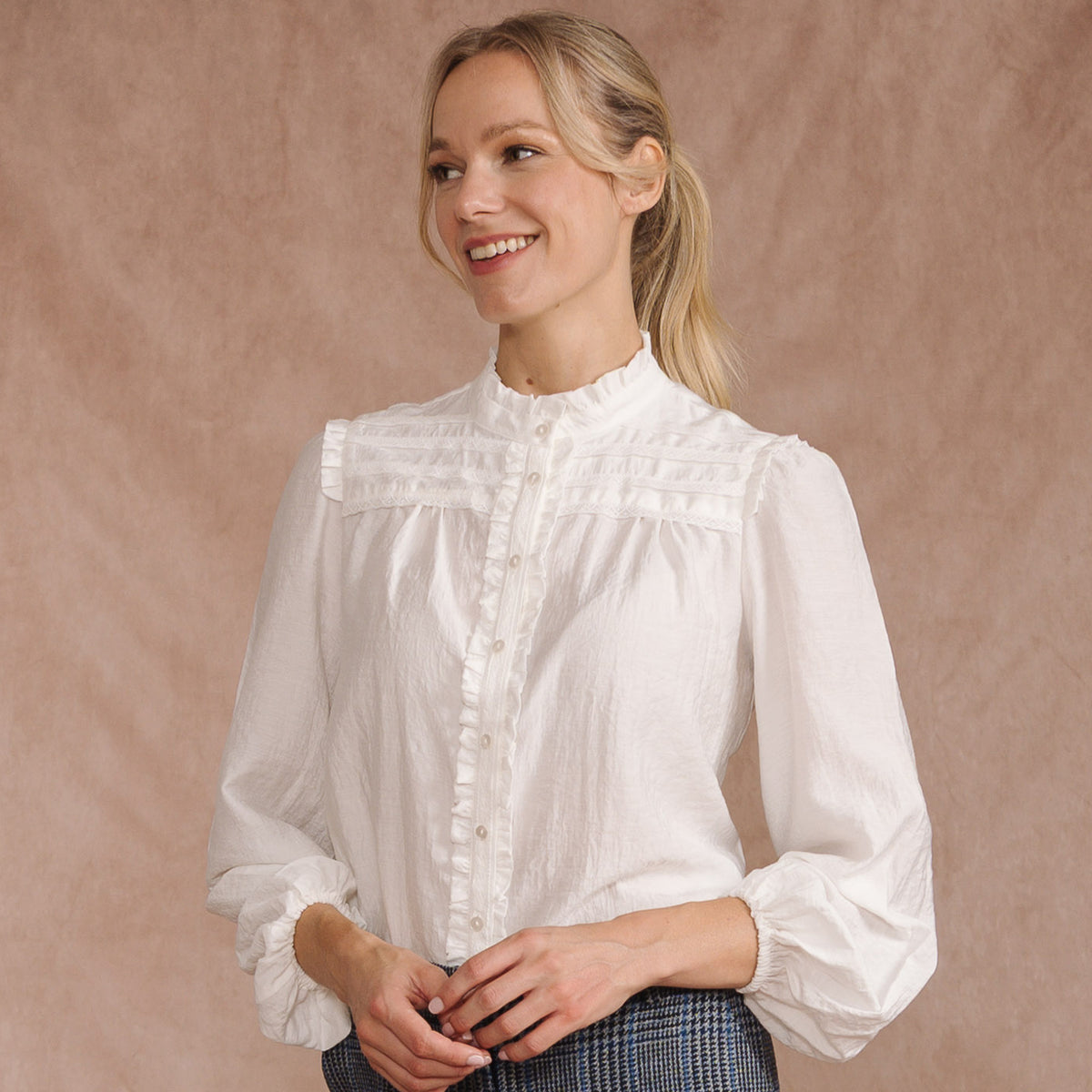 Camille Ruffle Blouse