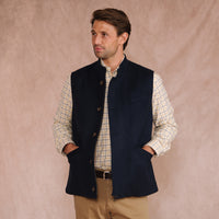 Navy Exmoor Doeskin Gilet