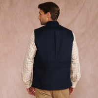 Navy Exmoor Doeskin Gilet