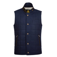 Navy Ebury Flannel Gilet
