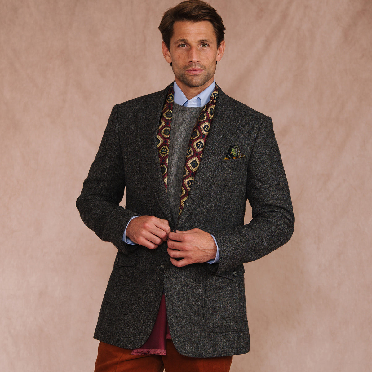 Charcoal Grange Shetland Jacket
