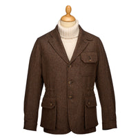 Brown Kent Unlined Wool Jacket