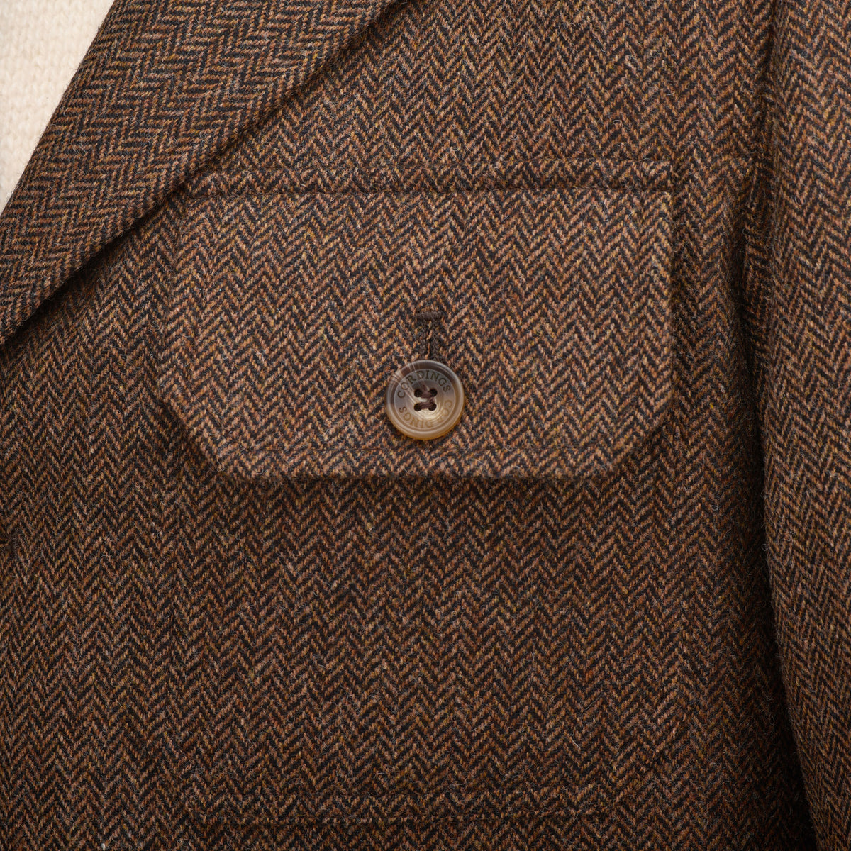 Brown Kent Unlined Wool Jacket