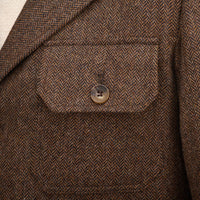 Brown Kent Unlined Wool Jacket