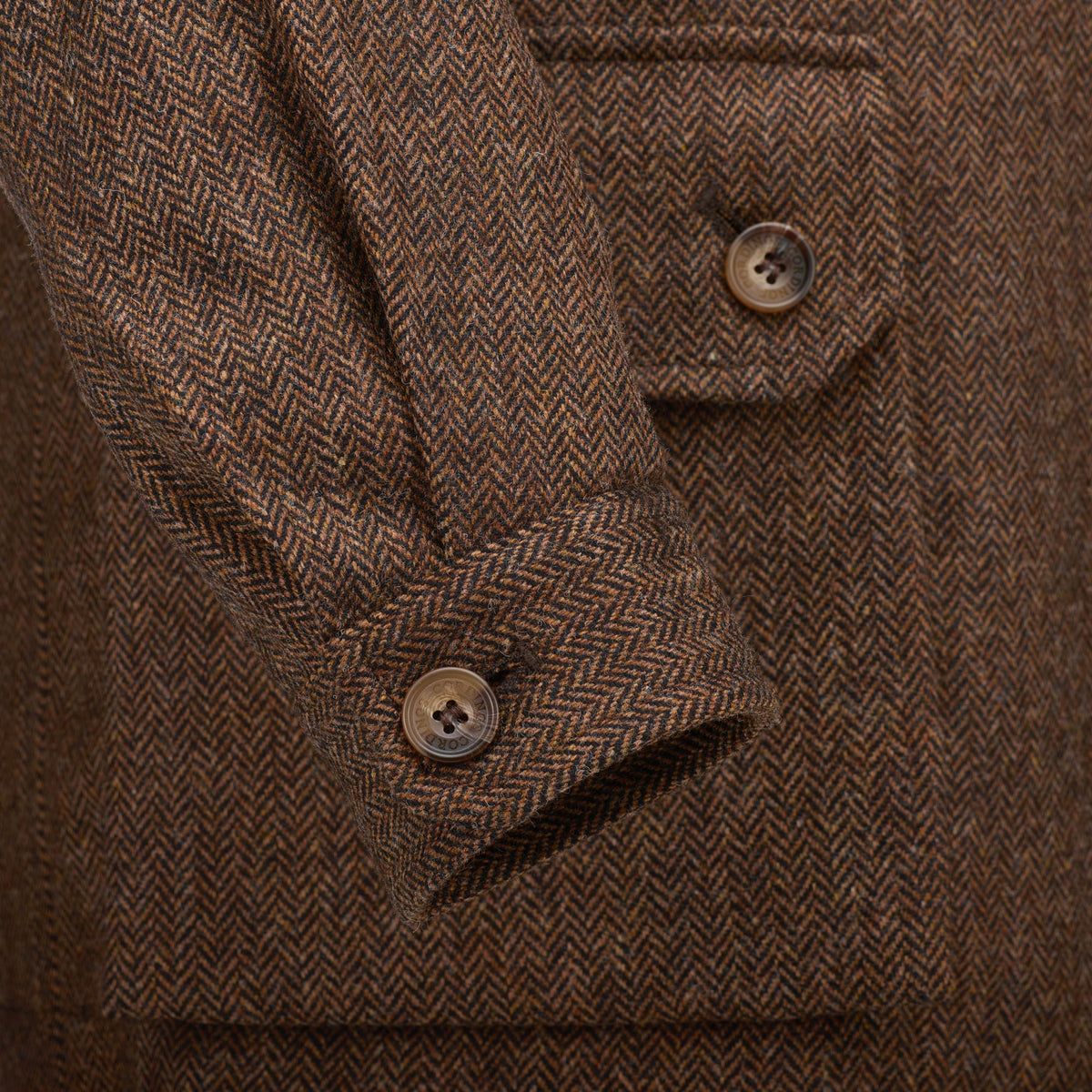 Brown Kent Unlined Wool Jacket