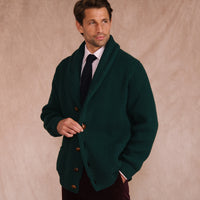 Tartan Green George Shawl Cardigan