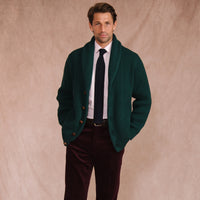 Tartan Green George Shawl Cardigan