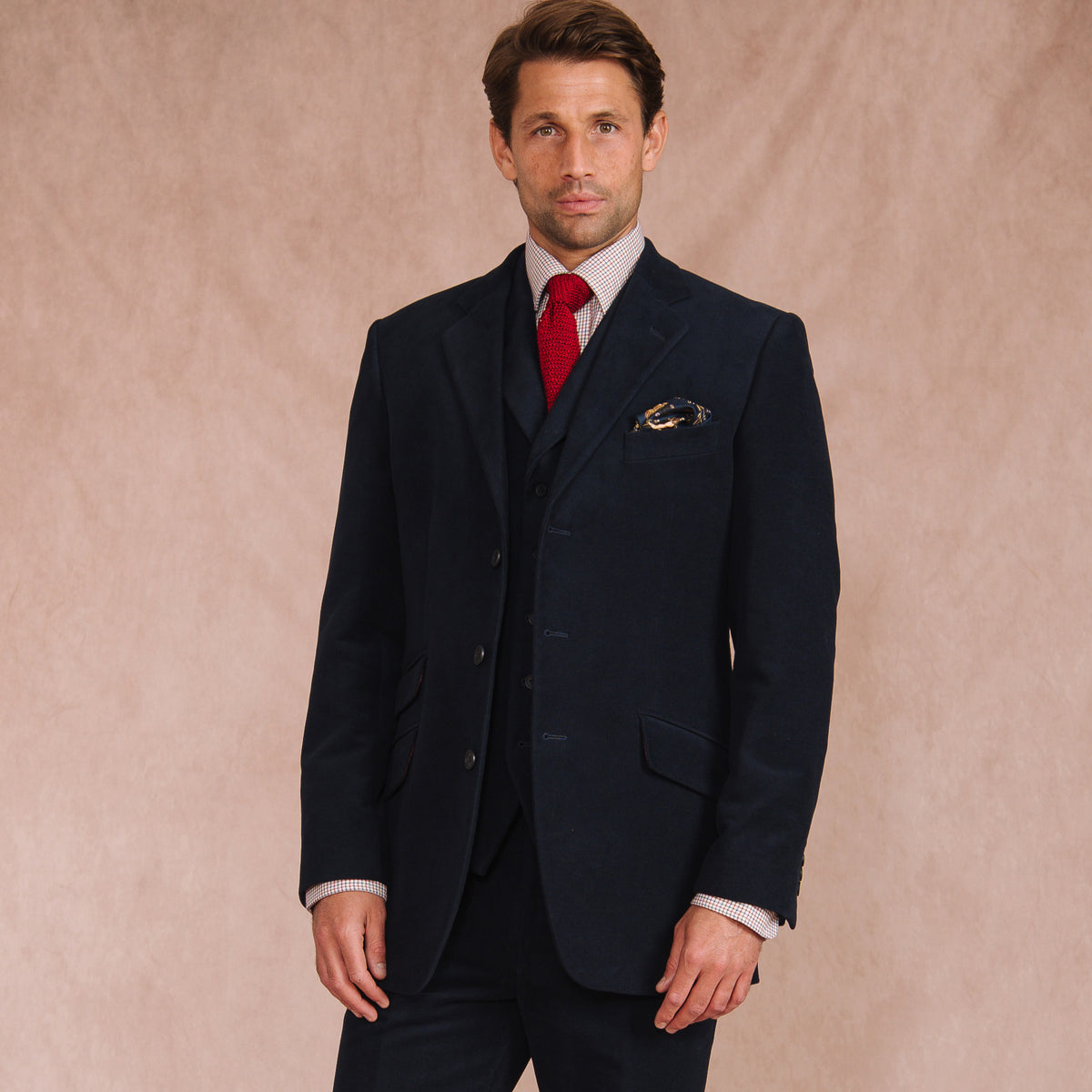 Navy Keighley Moleskin Jacket