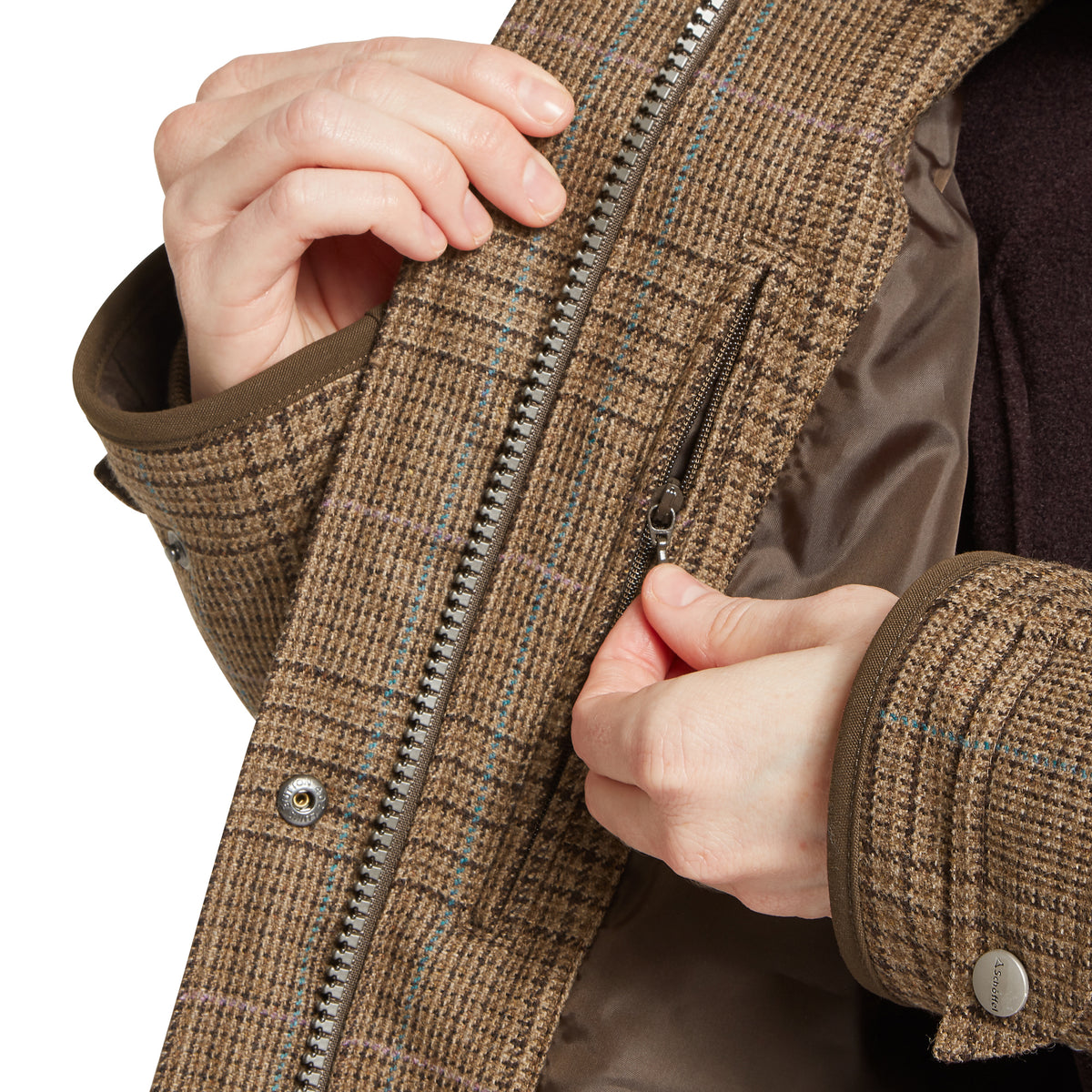 Ladies Ptarmigan Tan Tweed Field Coat