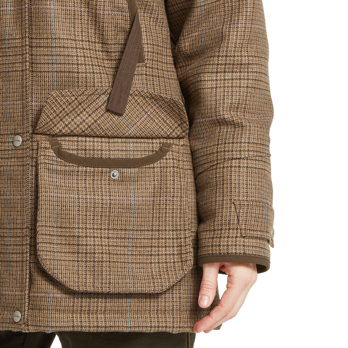 Ladies Ptarmigan Tan Tweed Field Coat