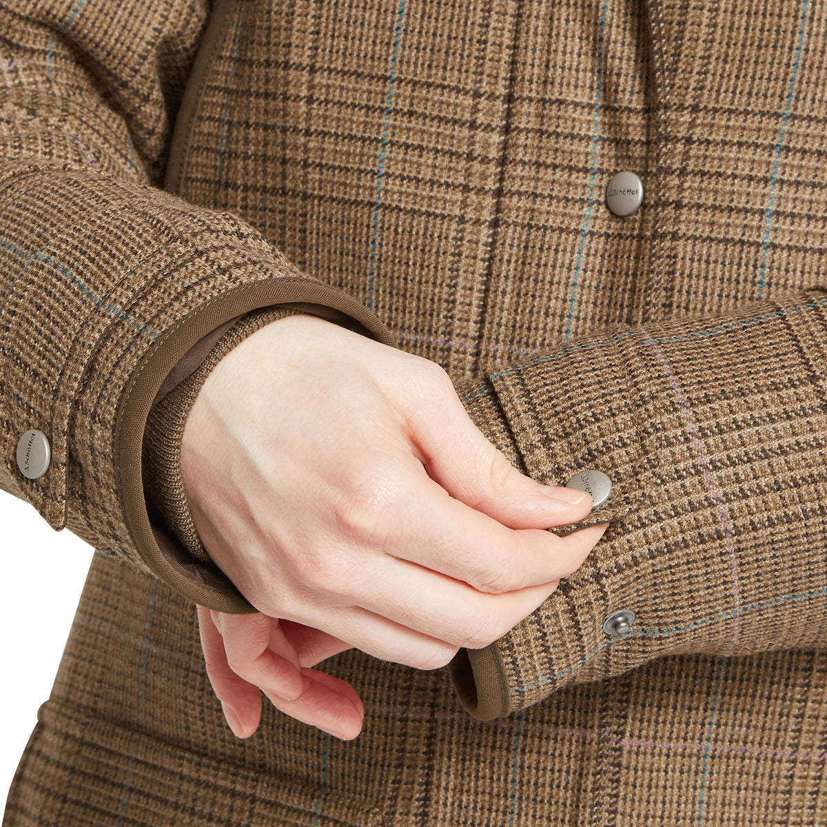 Ladies Ptarmigan Tan Tweed Field Coat