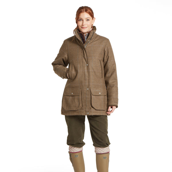 Ladies Ptarmigan Tan Tweed Field Coat