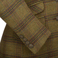 Green Single Vent Tweed Jacket