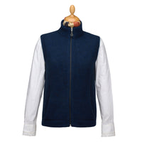 Navy Possum Zip Gilet