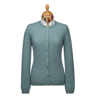 Green Classic Cashmere Cardigan