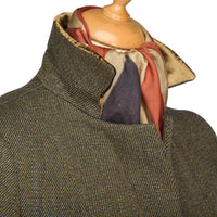 Green & Brown T.ba Long Tweed Coat