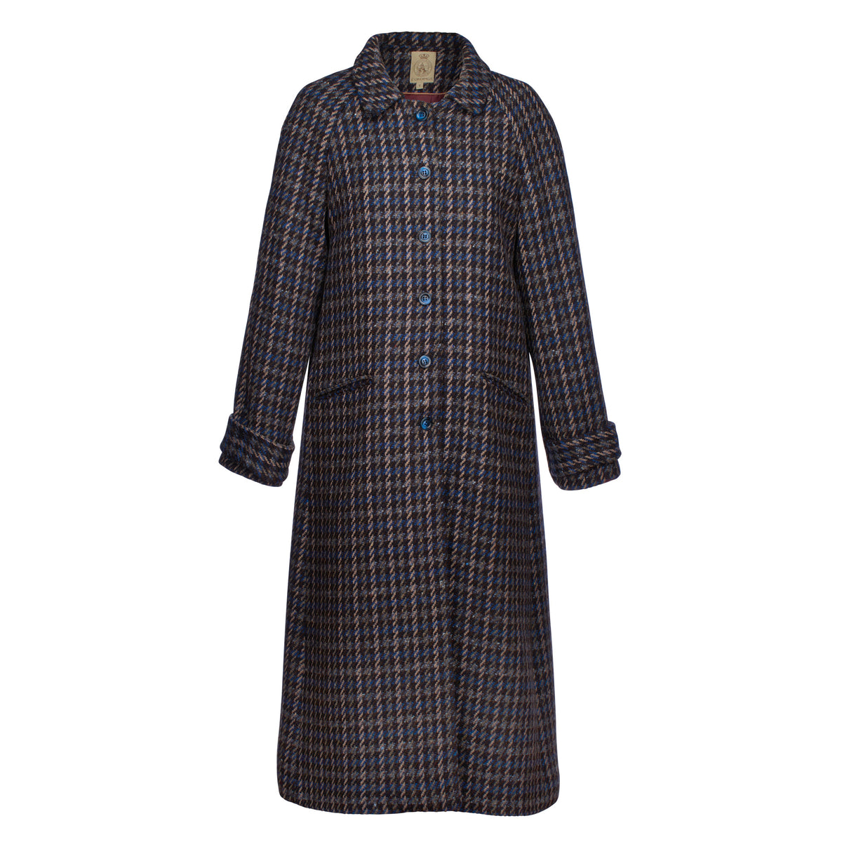 Blue Downton Raglan Coat